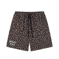Unisex Heavyweight Leopard Drawstring Shorts
