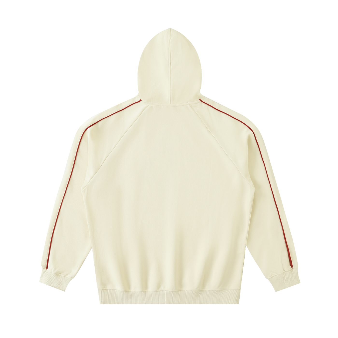 Oval Badge Contrast Piping Hoodie
