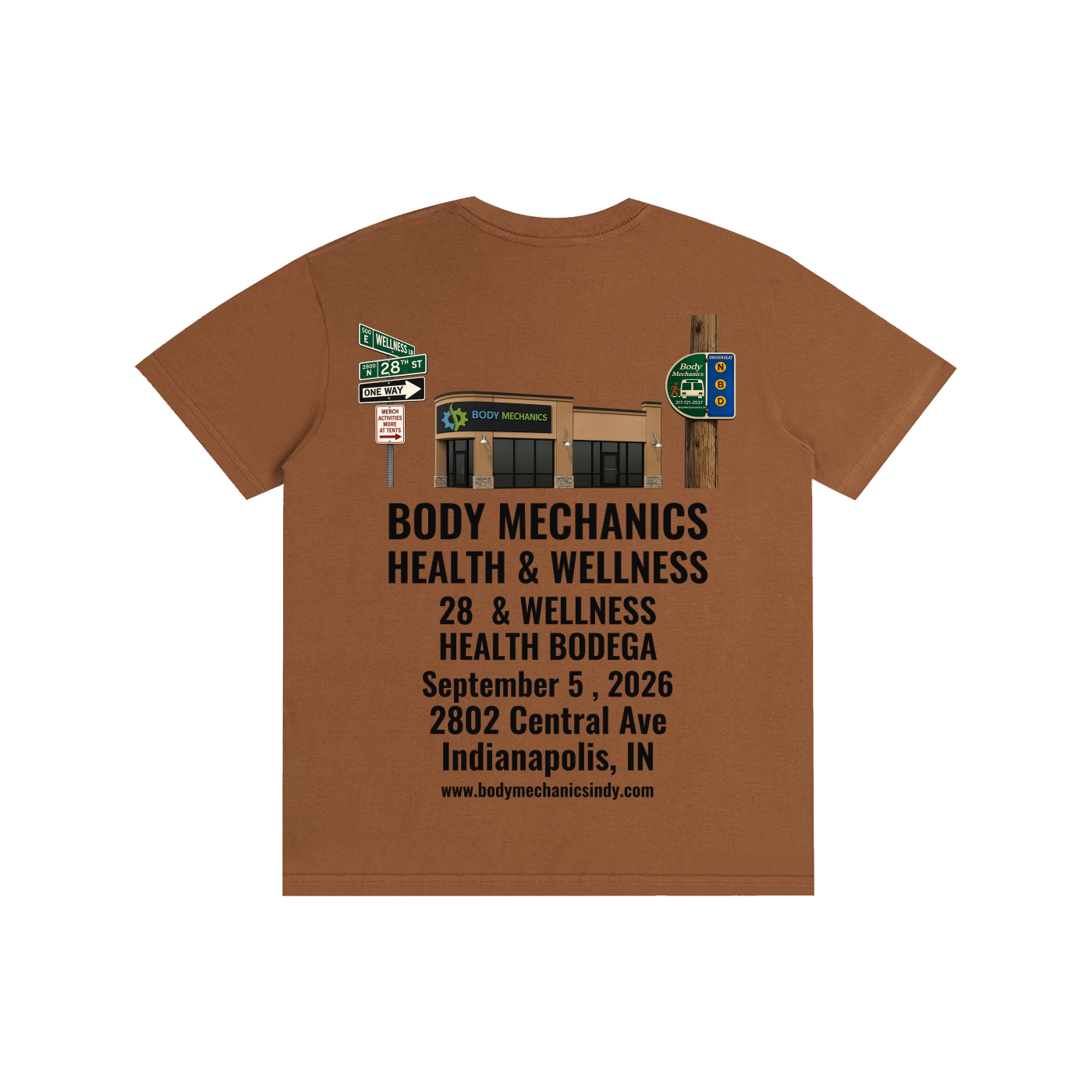 Body Mechanics STREET Pure Cotton Unisex T-Shirt 5.8oz