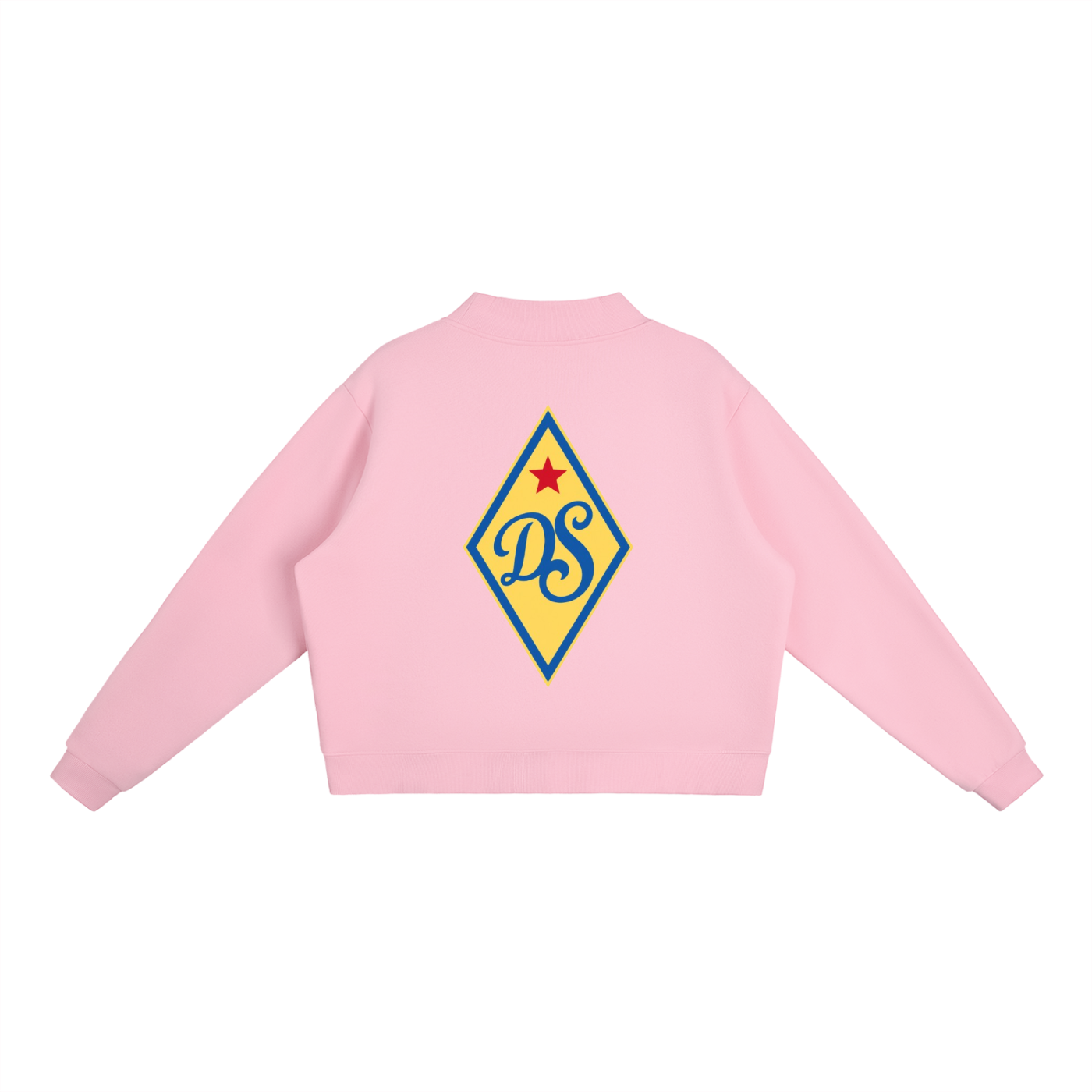 Diamond Fleece Mock-Neck Sweatshirt