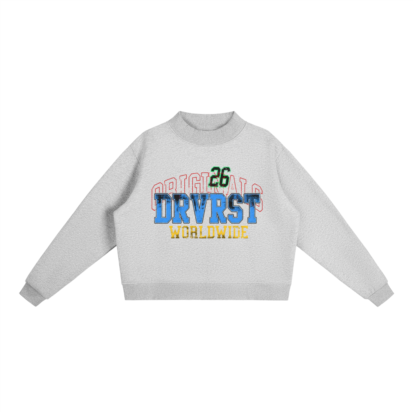 Worldwide Fleece Mock-Neck Sweatshirt