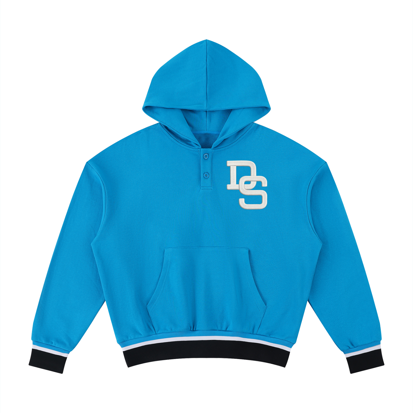 Unisex Oversized Color Block Boxy Hoodie