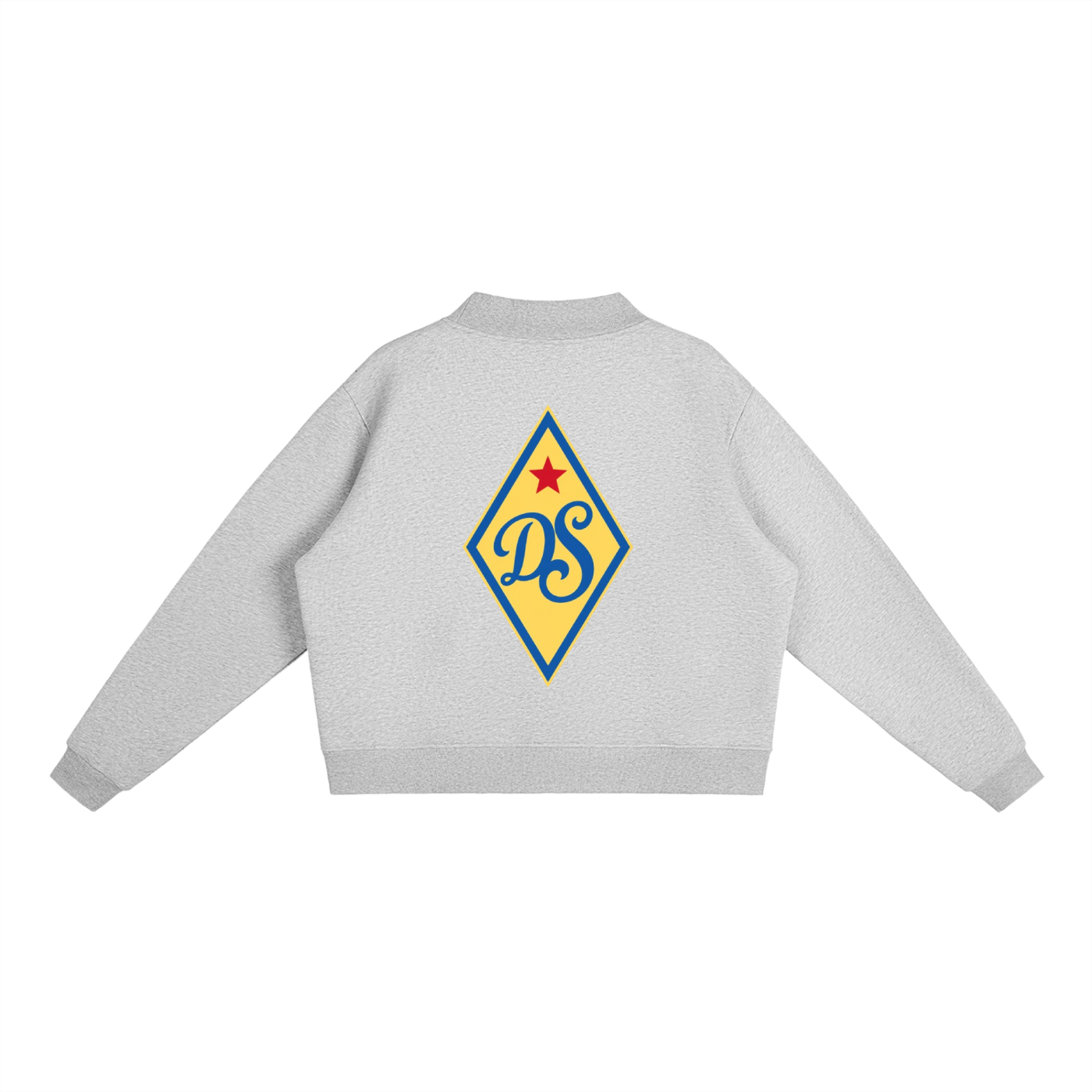 Diamond Fleece Mock-Neck Sweatshirt