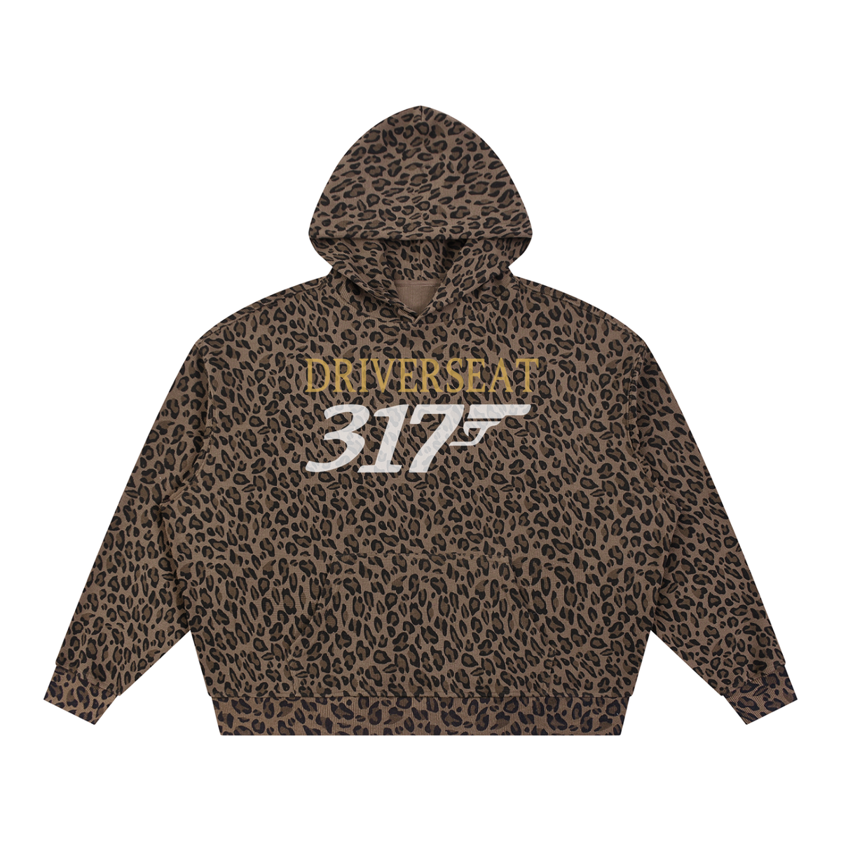 Unisex Boxy Leopard Print Hoodie