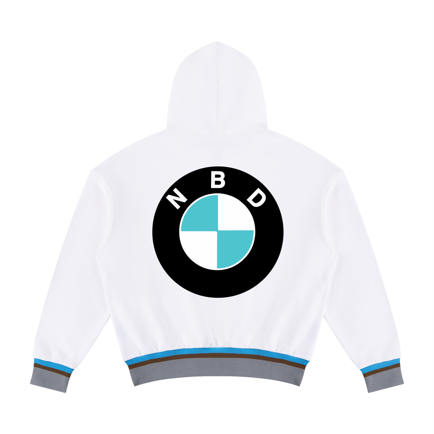Unisex Oversized Color Block Boxy Hoodie