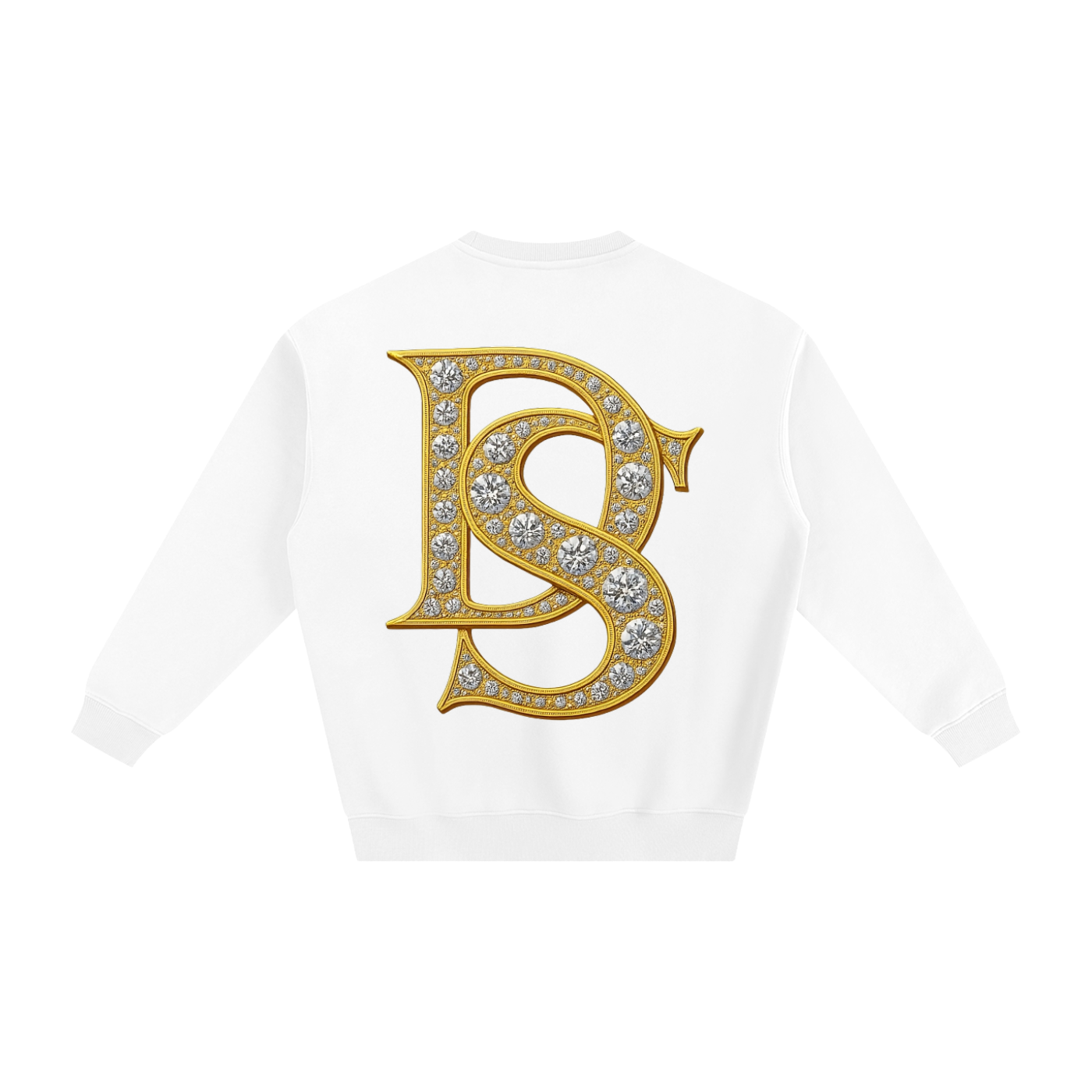 Bling Emblem Fleeced Sweatshirt