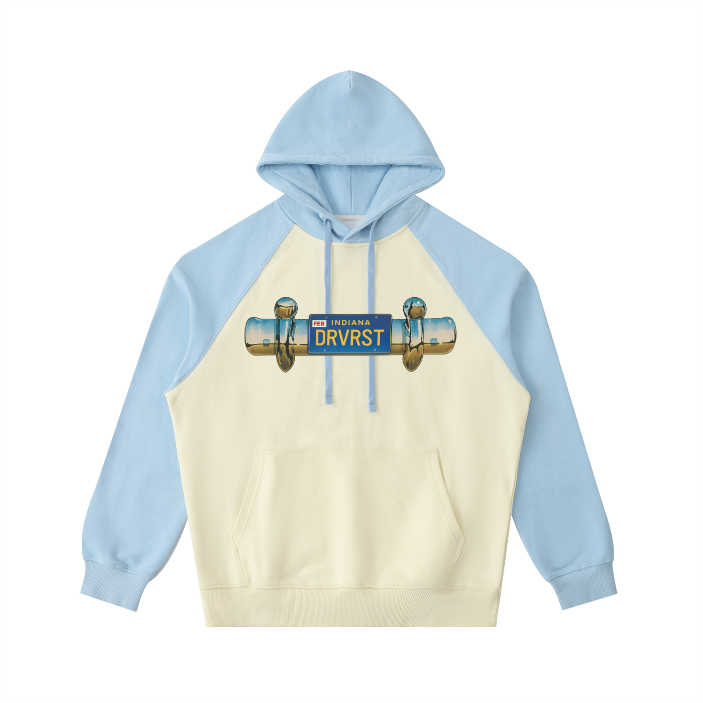 Plated Color-Block Hoodie