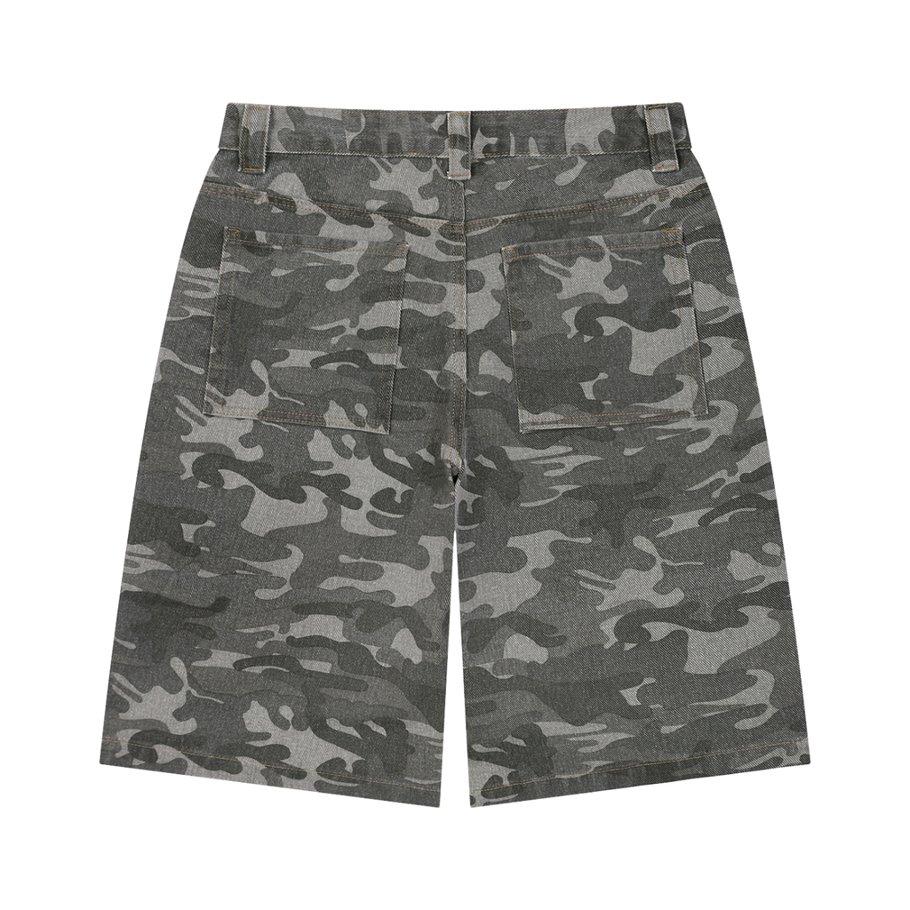 Men's Wide Leg Camo Shorts