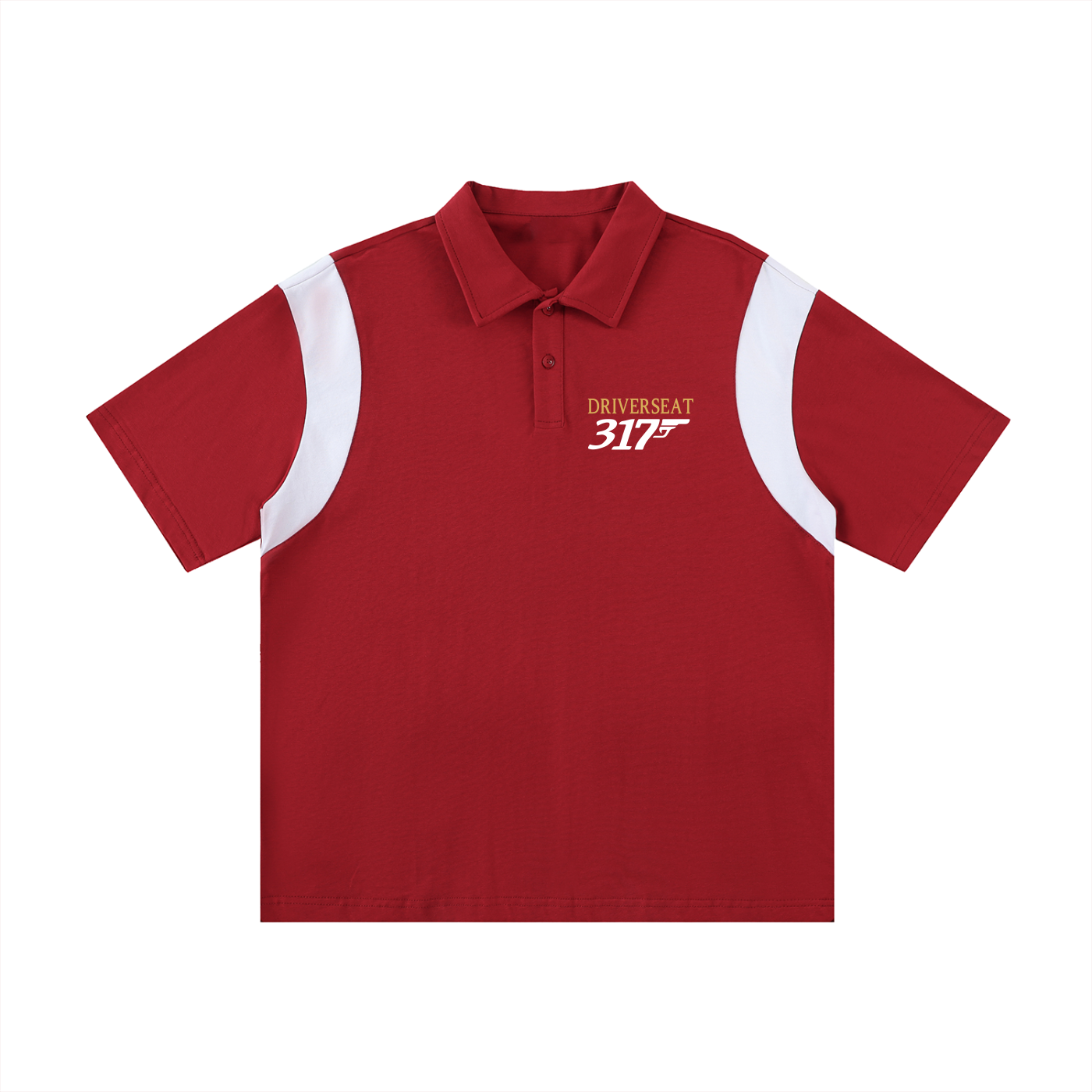 00317 Contrast Panel Polo Shirt