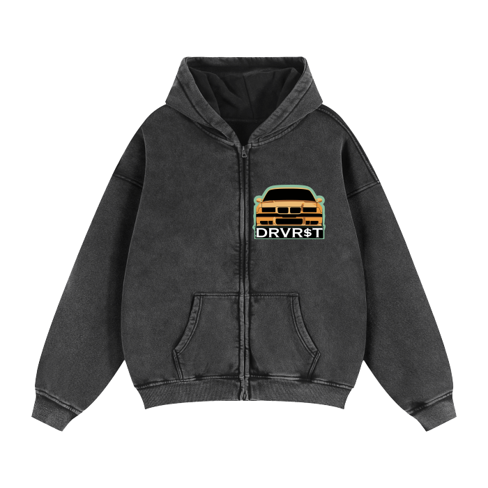 DRVR$T M3 Washed Zip Up Jacket
