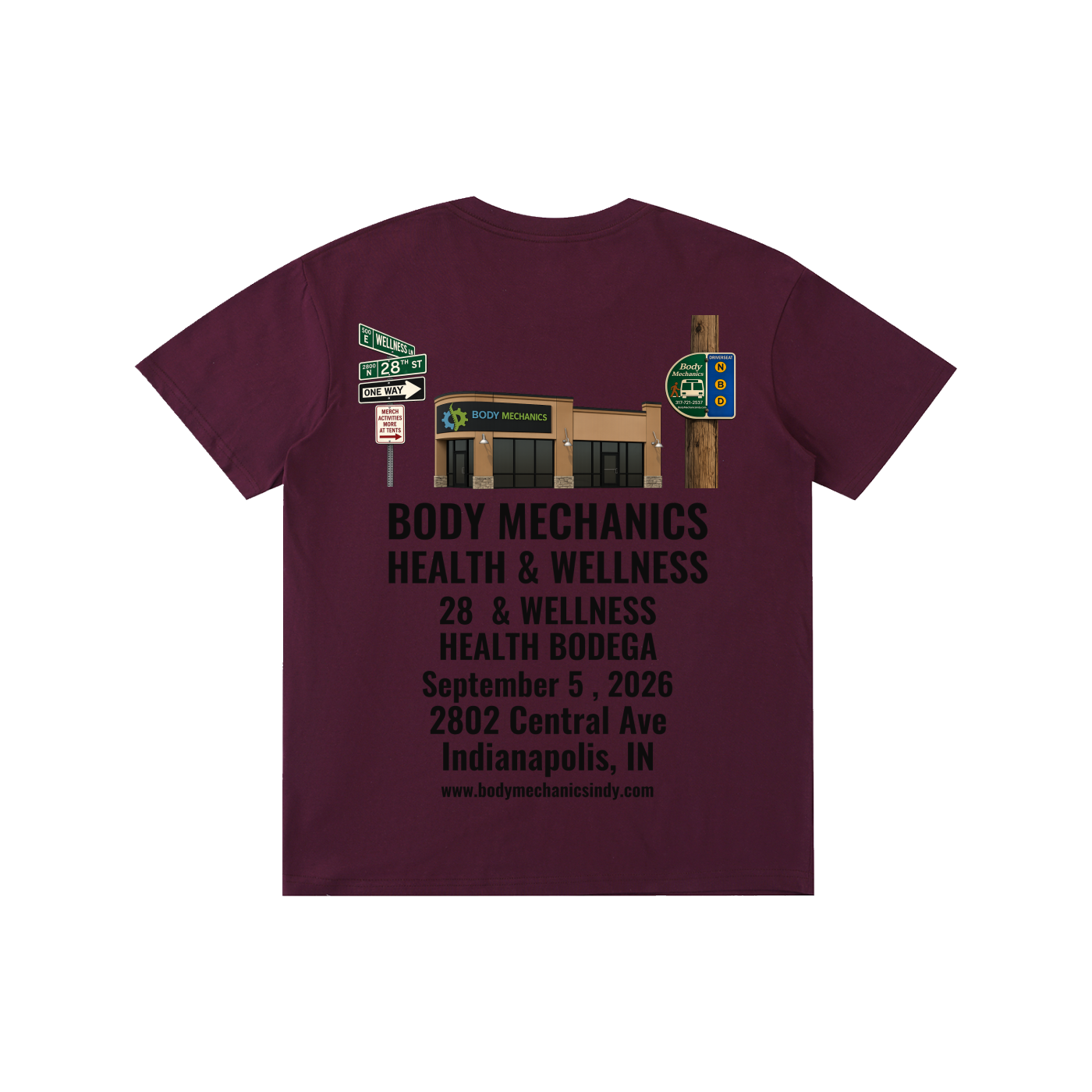 Body Mechanics STREET Pure Cotton Unisex T-Shirt 5.8oz