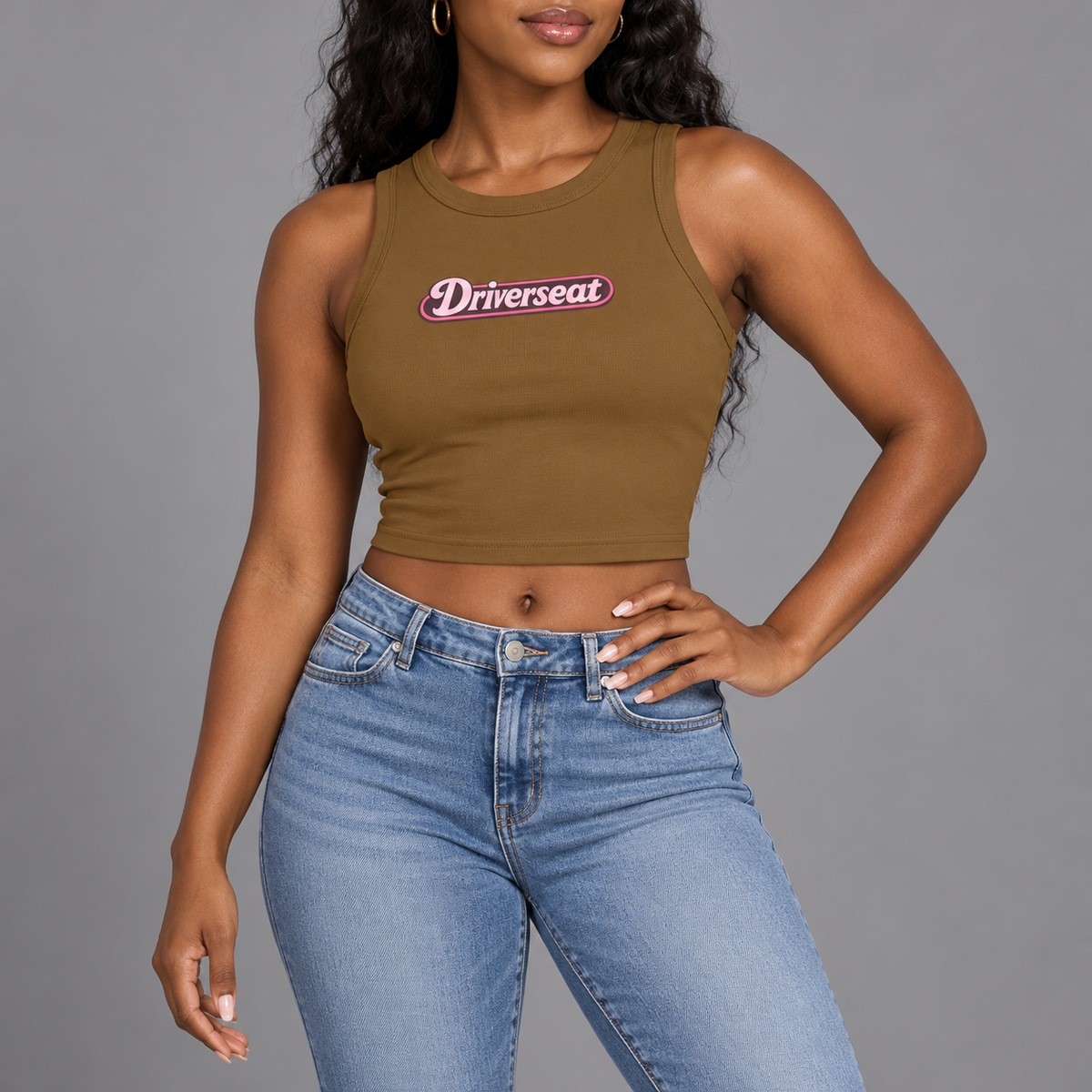 Snack Crewneck Crop Tank Top