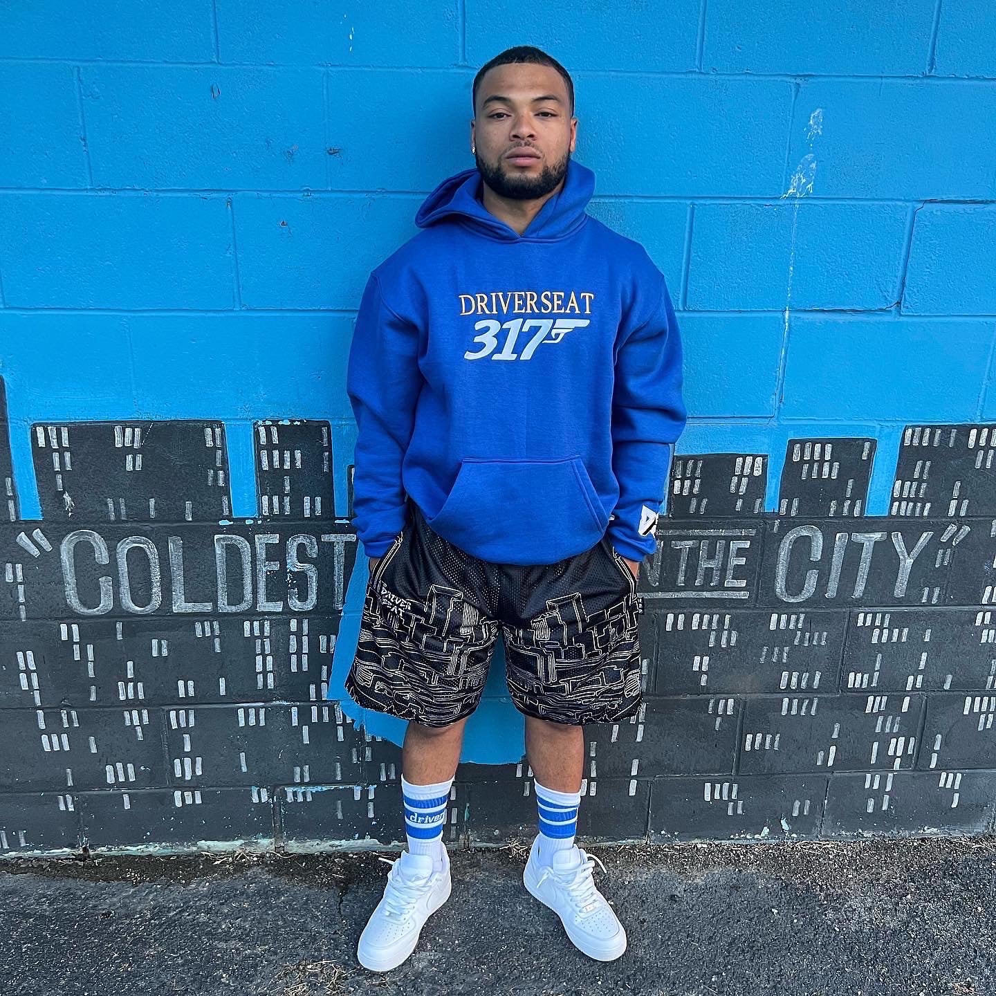 00317 Hoodie - Blue
