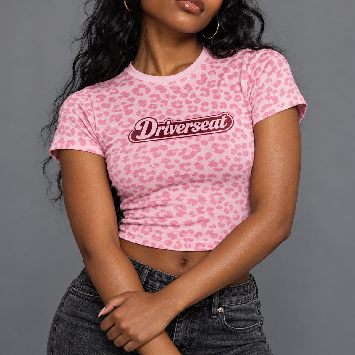 Women’s Leopard Print Crop T-Shirt