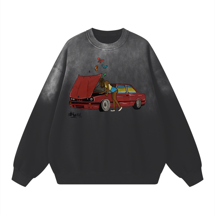 Wearable Art $hady Collab Monkey Wash Sweatshirt