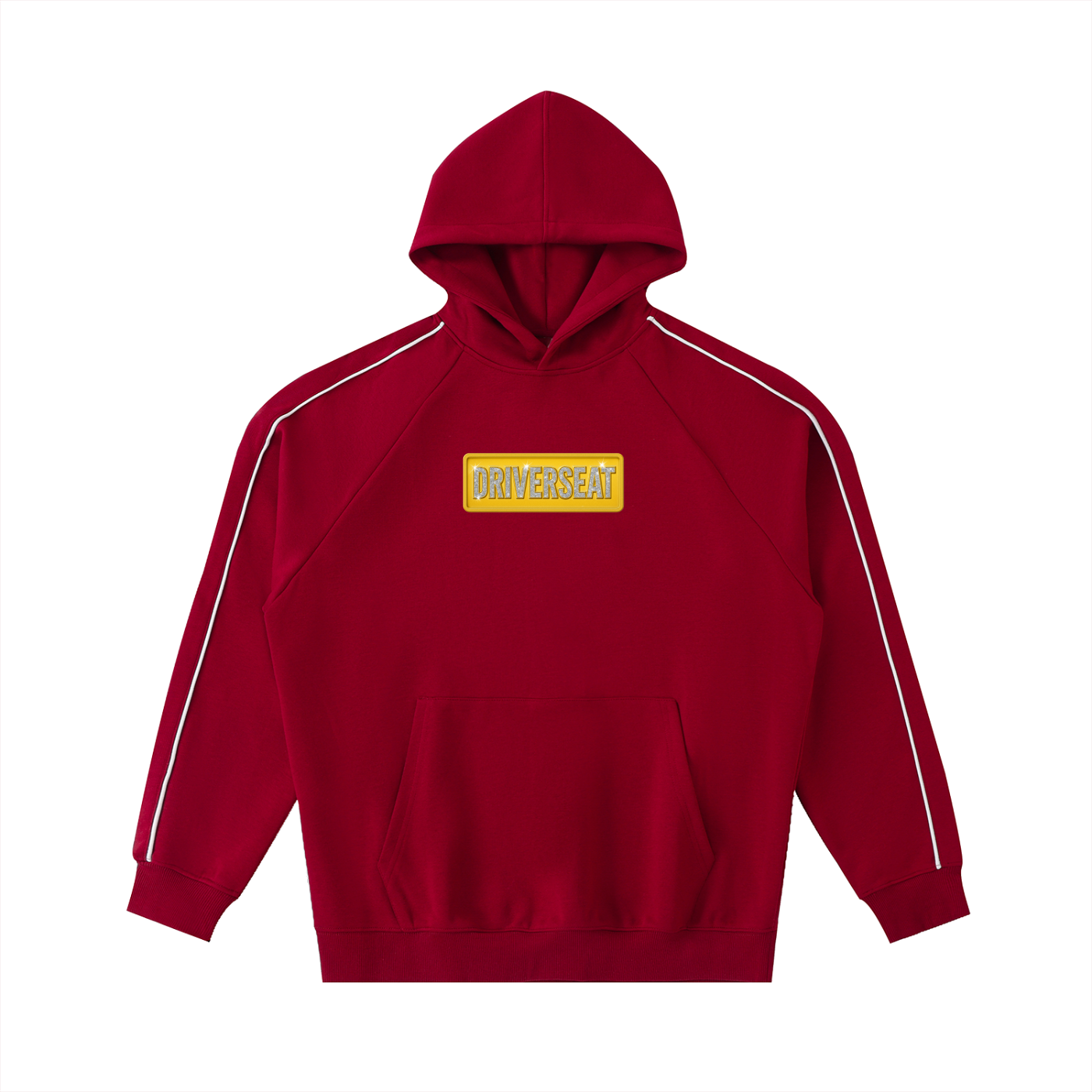 Bling Contrast Piping Hoodie