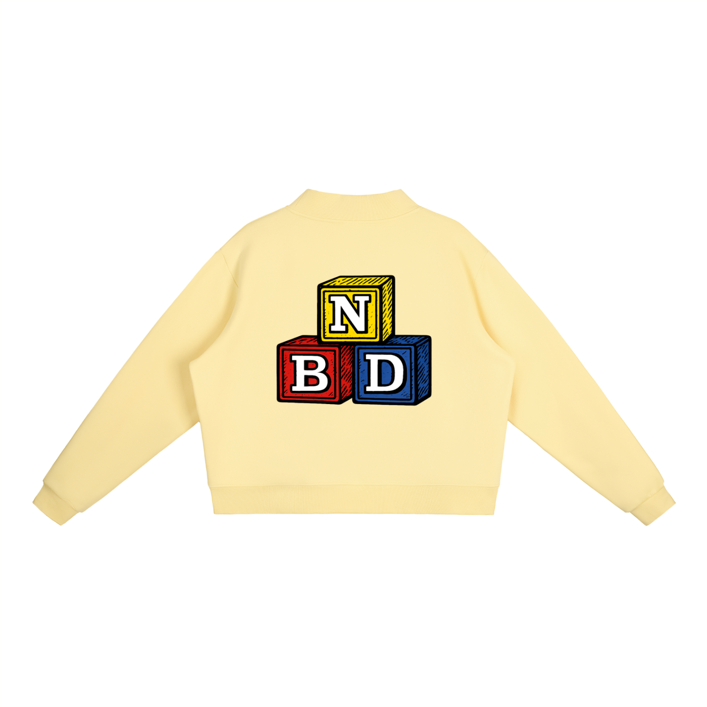 Blocks Fleece Mock-Neck Sweatshirt