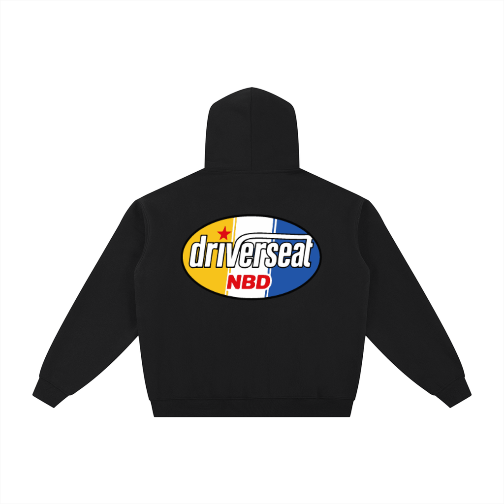 Oval Badge Zip-Through Hoodie