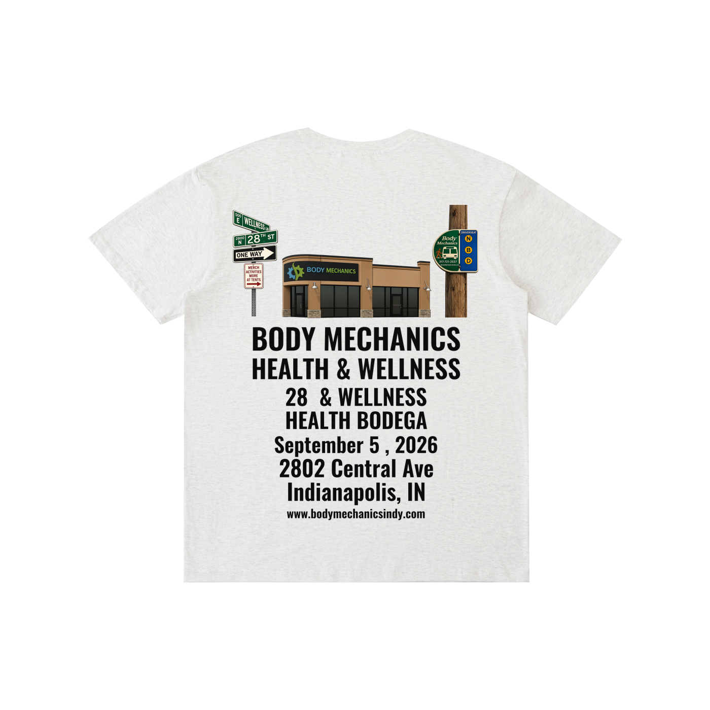 Body Mechanics STREET Pure Cotton Unisex T-Shirt 5.8oz