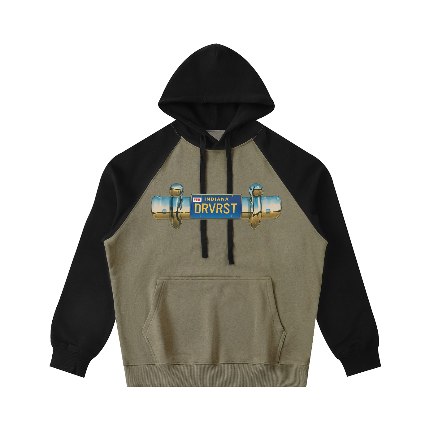 Plated Color-Block Hoodie