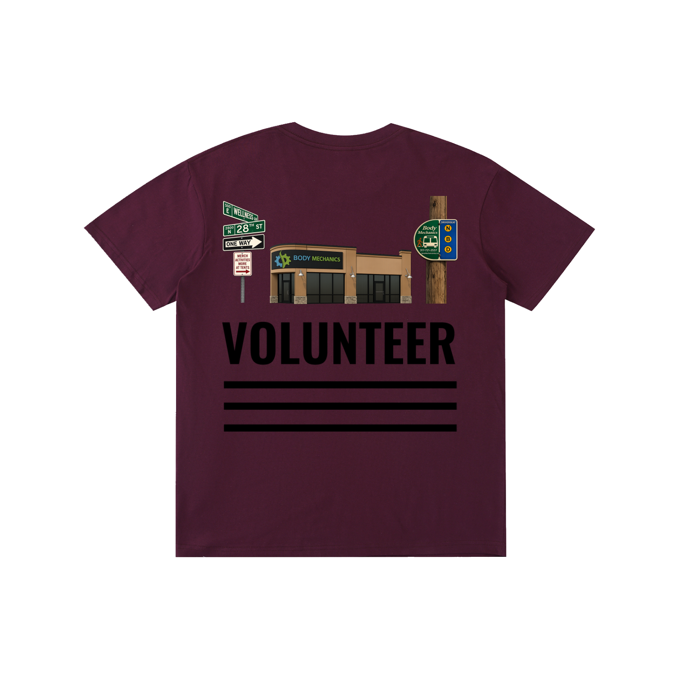 Body Mechanics STREET volunteer Pure Cotton Unisex T-Shirt 5.8oz