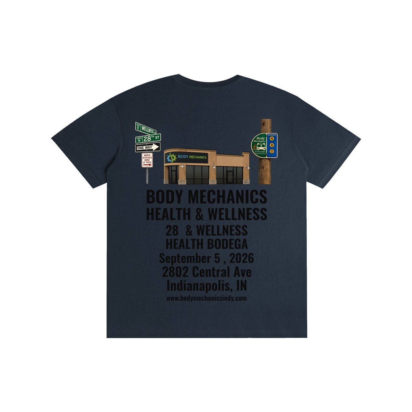 Body Mechanics STREET Pure Cotton Unisex T-Shirt 5.8oz