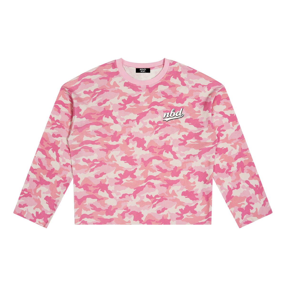 Secondary Script Camo Waffle Long Sleeve