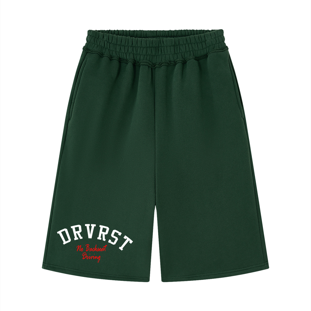 Unisex Raw Edge Fleece Shorts