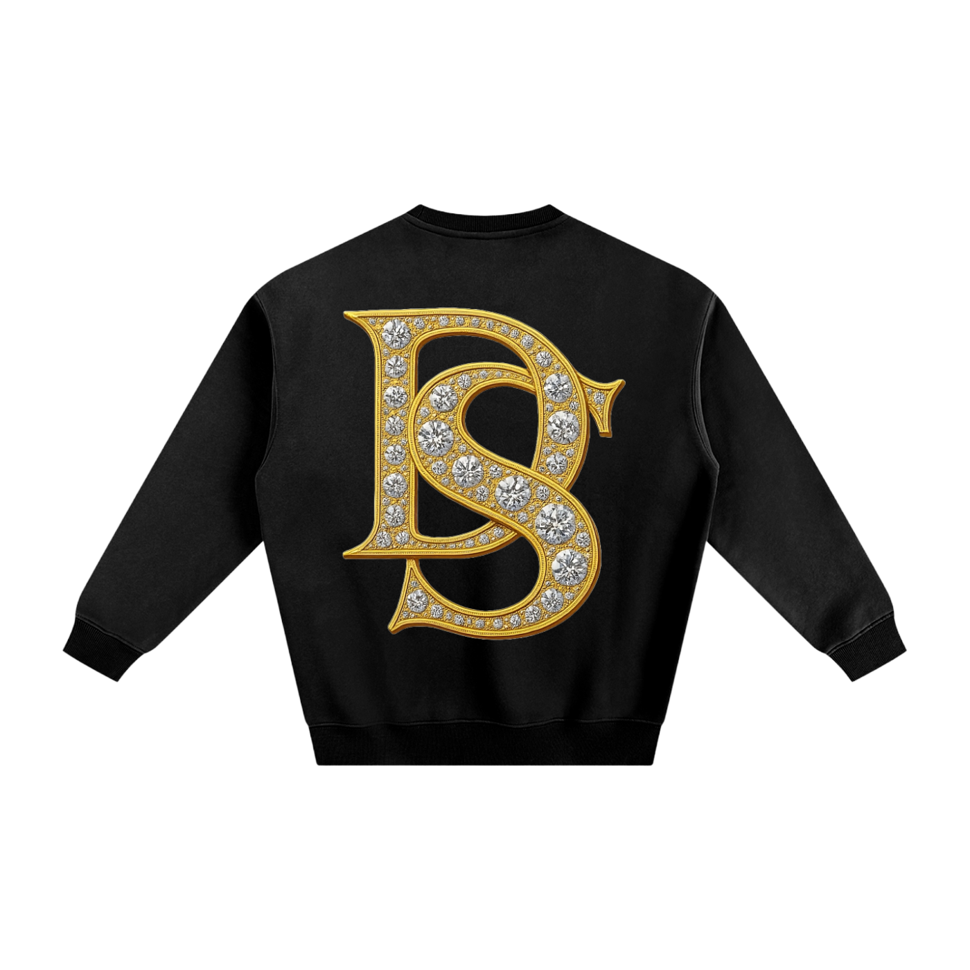 Bling Emblem Fleeced Sweatshirt