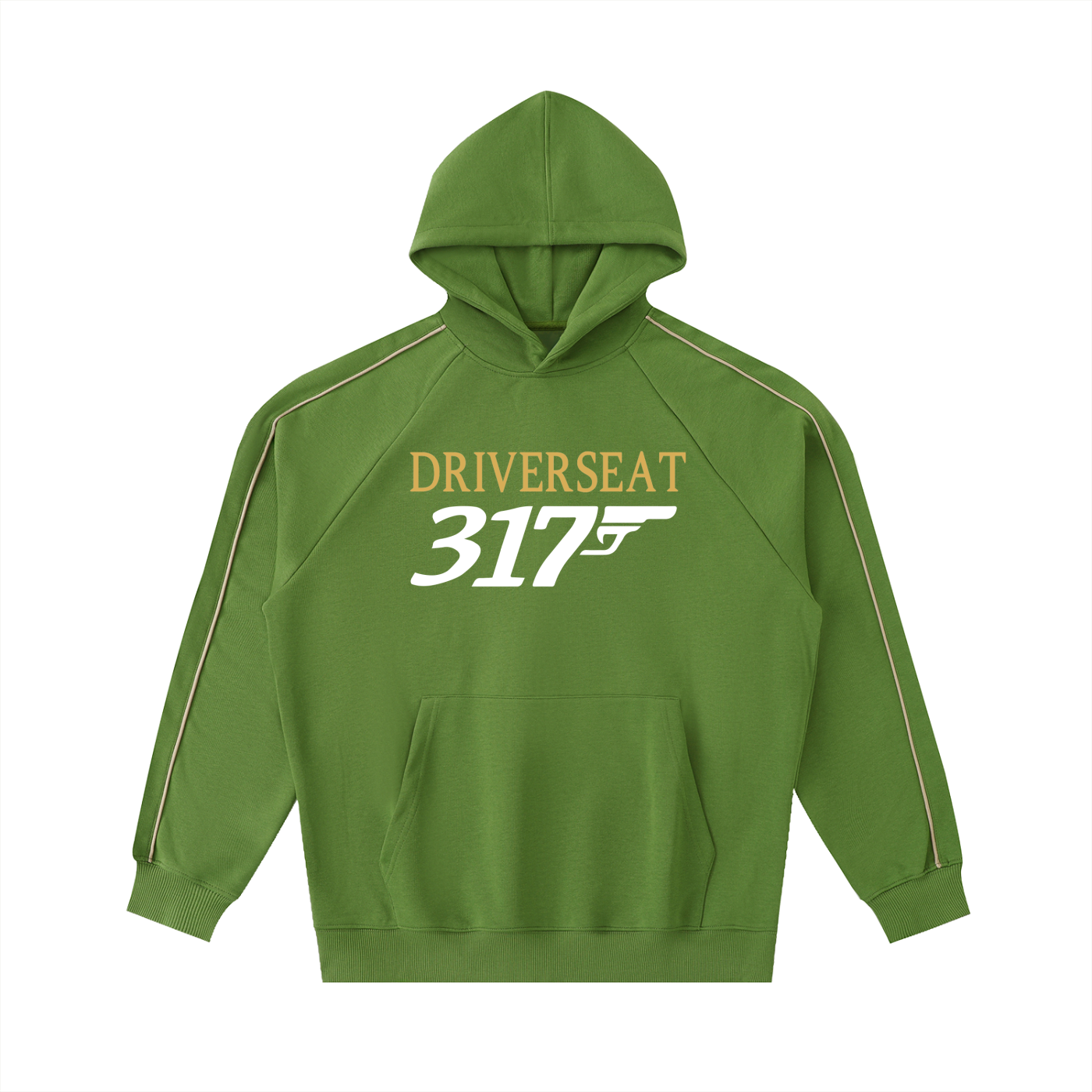 00317 Contrast Piping Hoodie