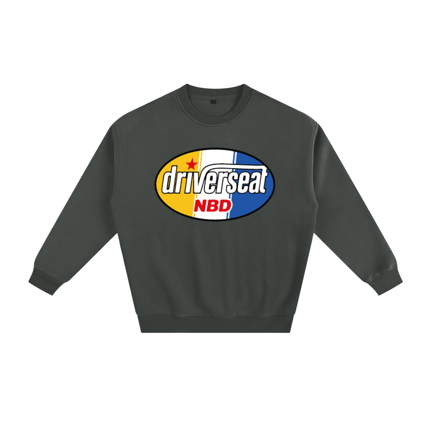 Oval Badge Fleeced Sweatshirt