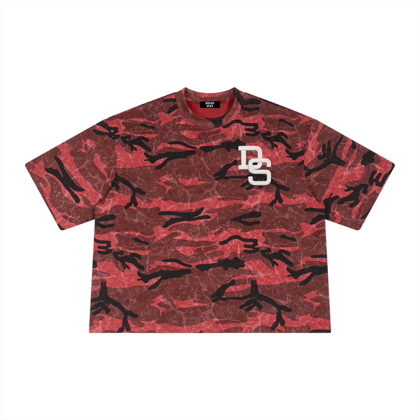 Unisex Boxy Camo Print T-Shirt