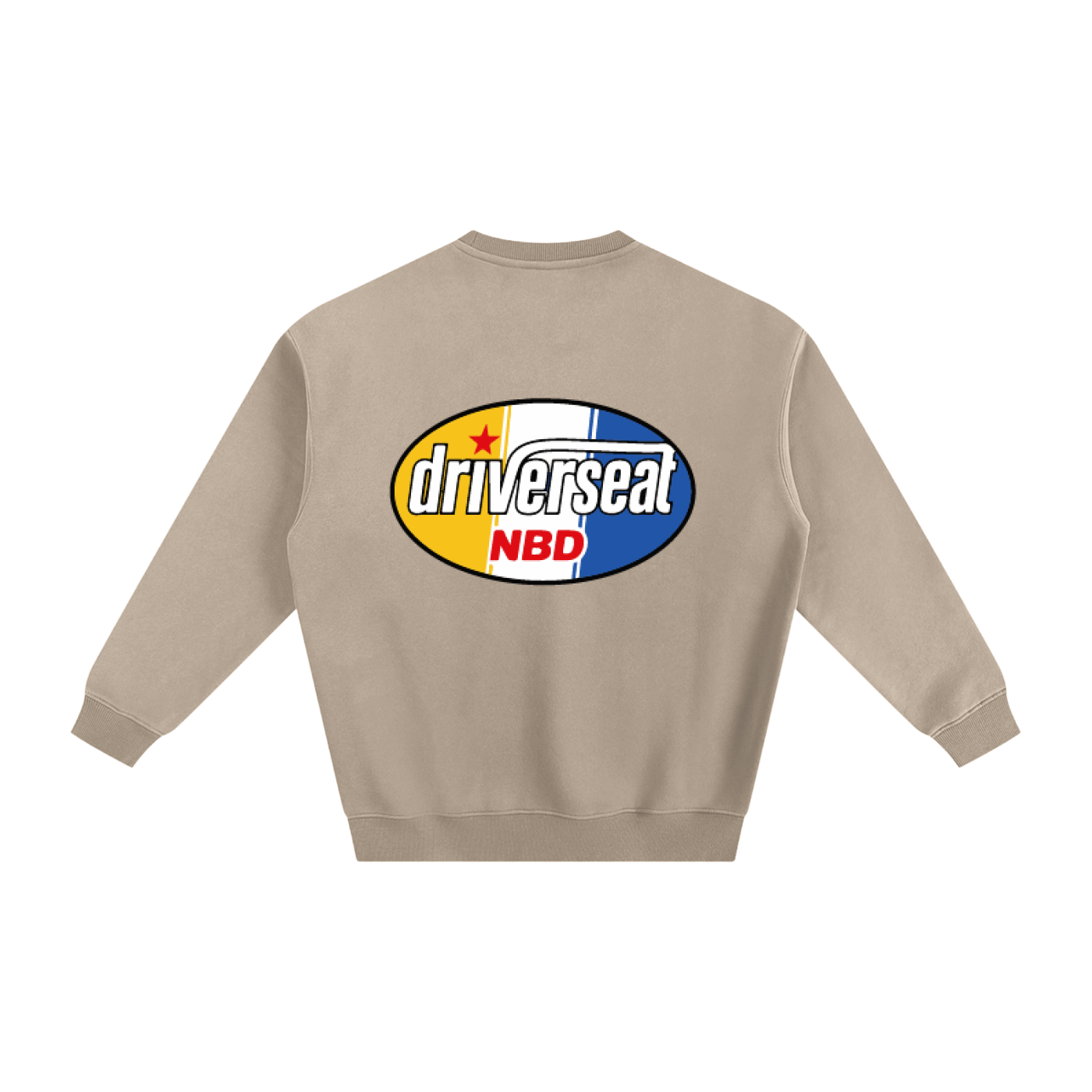 Oval Badge Fleeced Sweatshirt