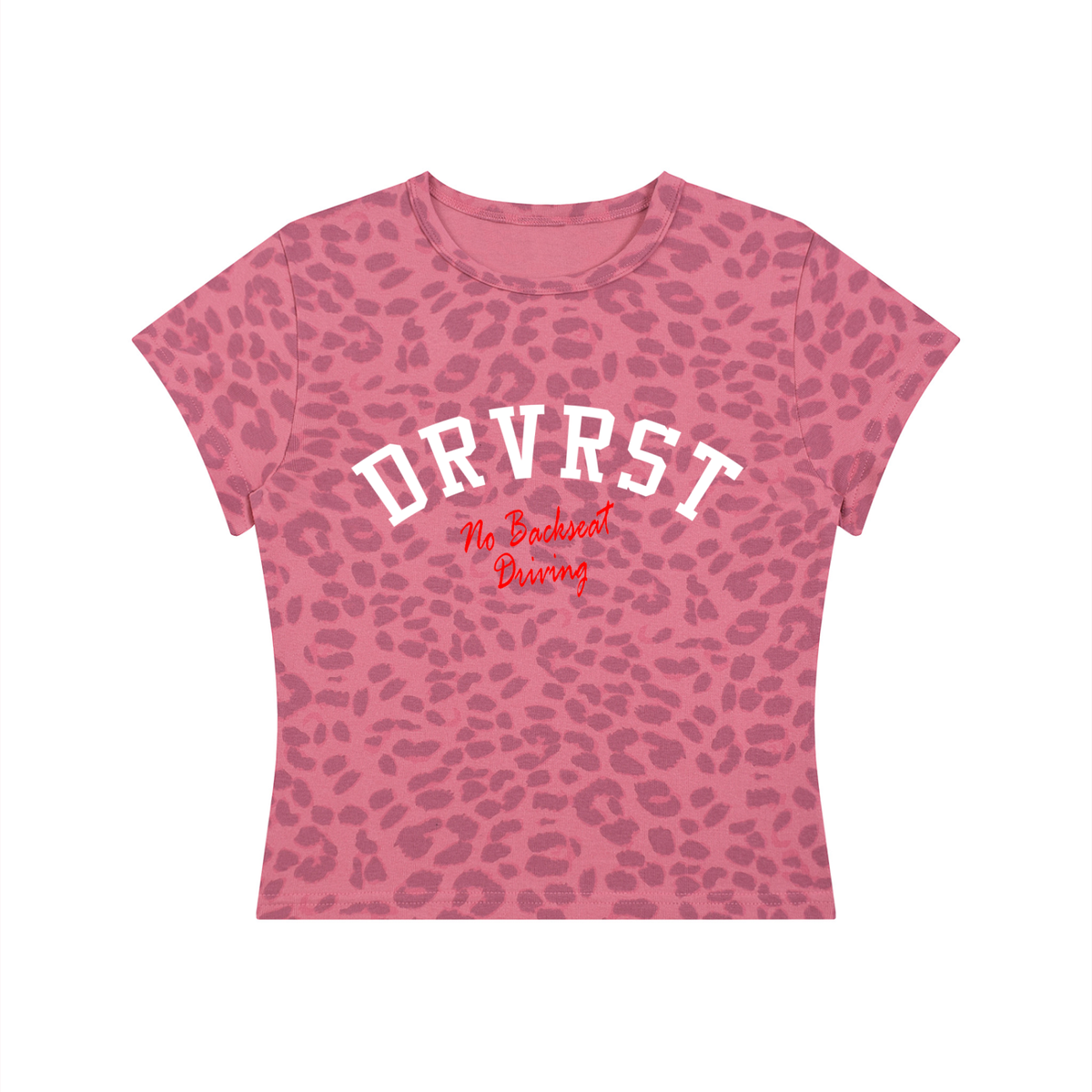 Women’s Leopard Print Crop T-Shirt