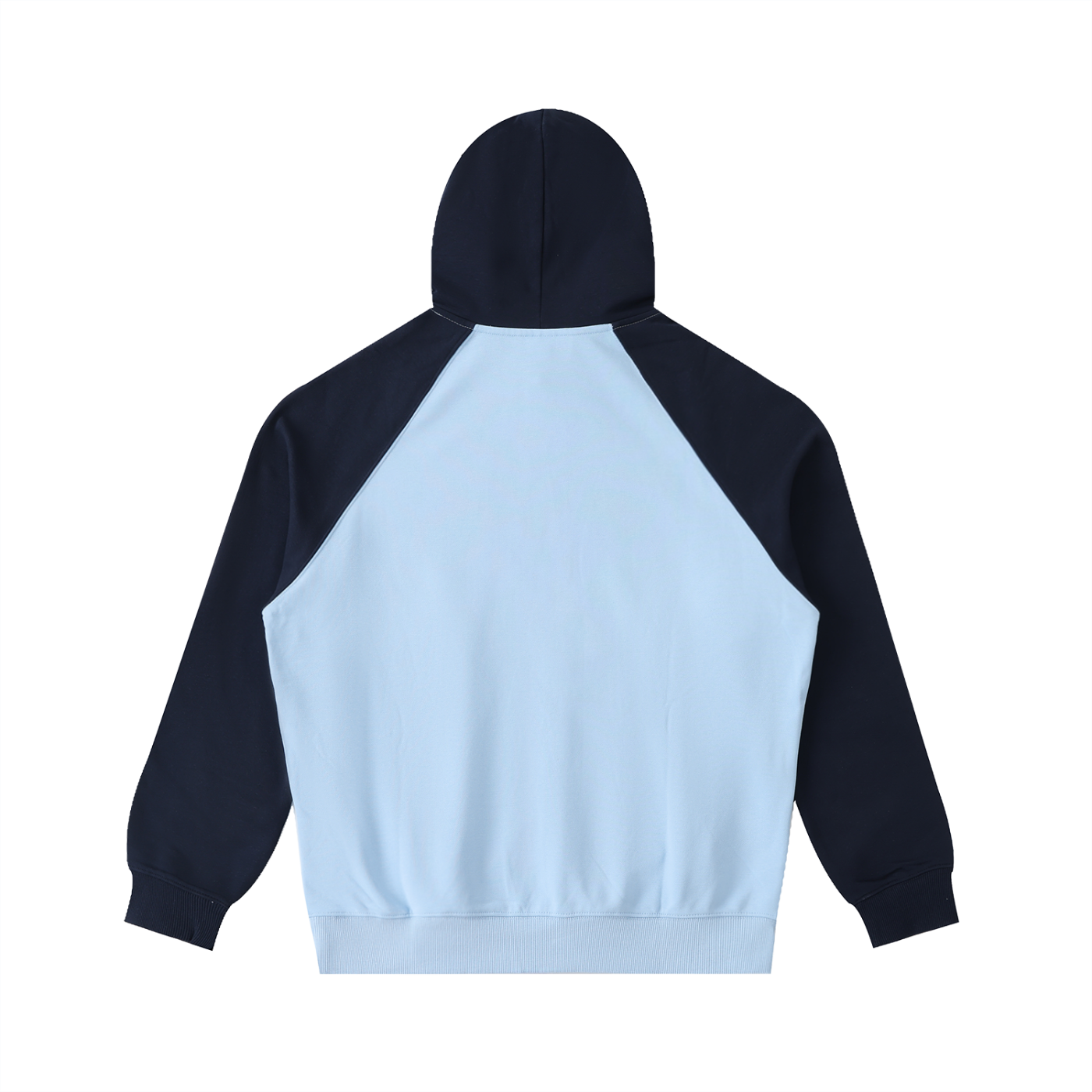 Oval Badge Color-Block Hoodie