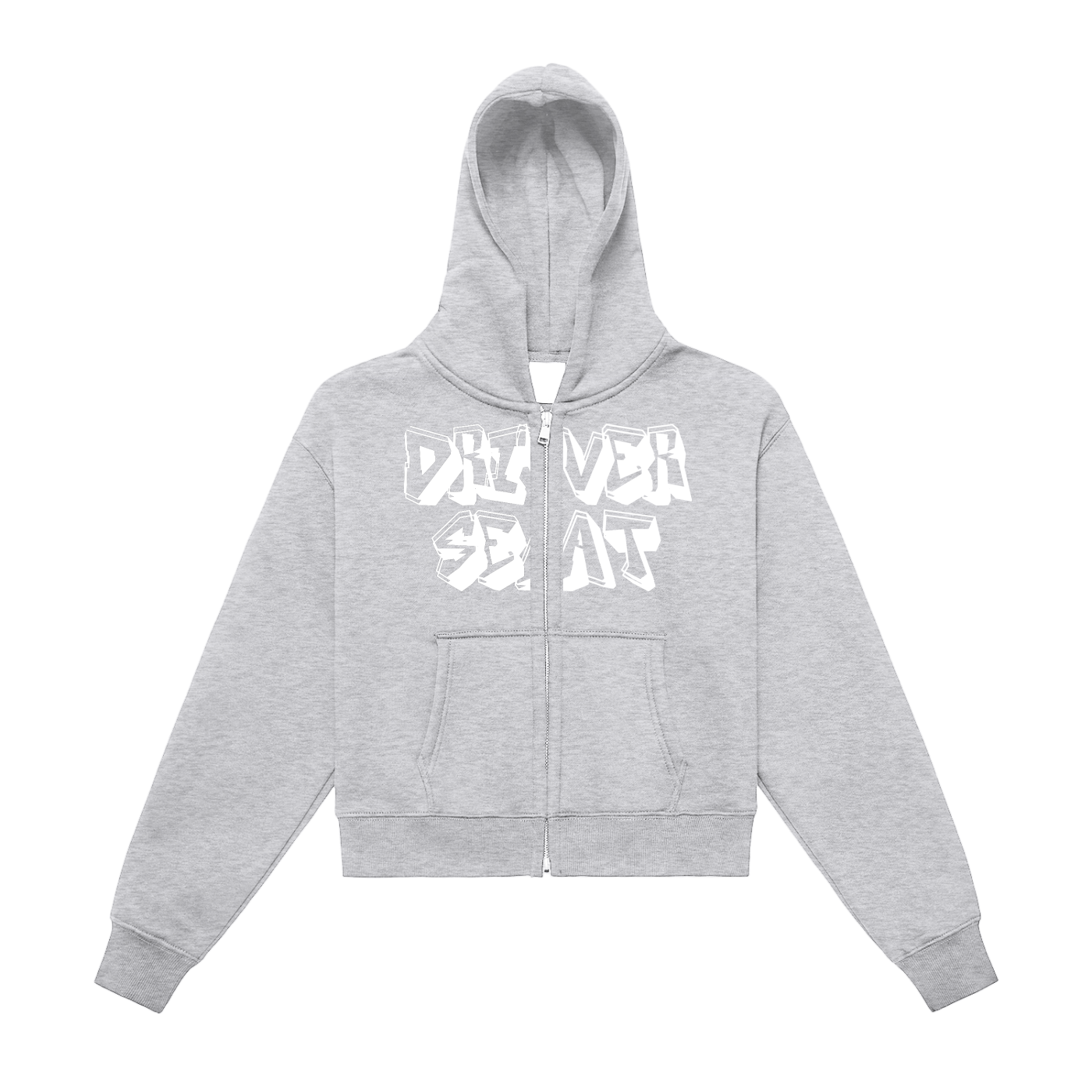 OG Fleeced Zip-Up Cropped Hoodie