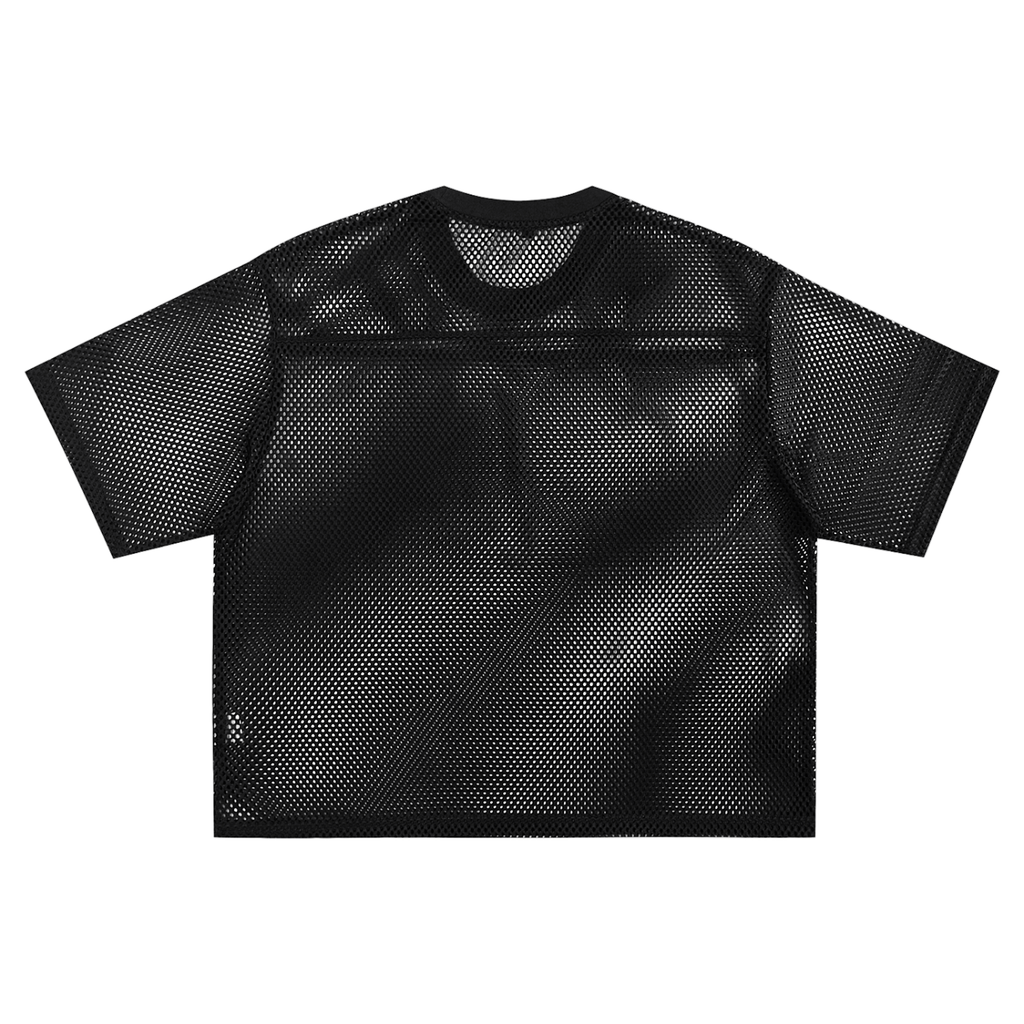 Oval Badge Net T-shirt