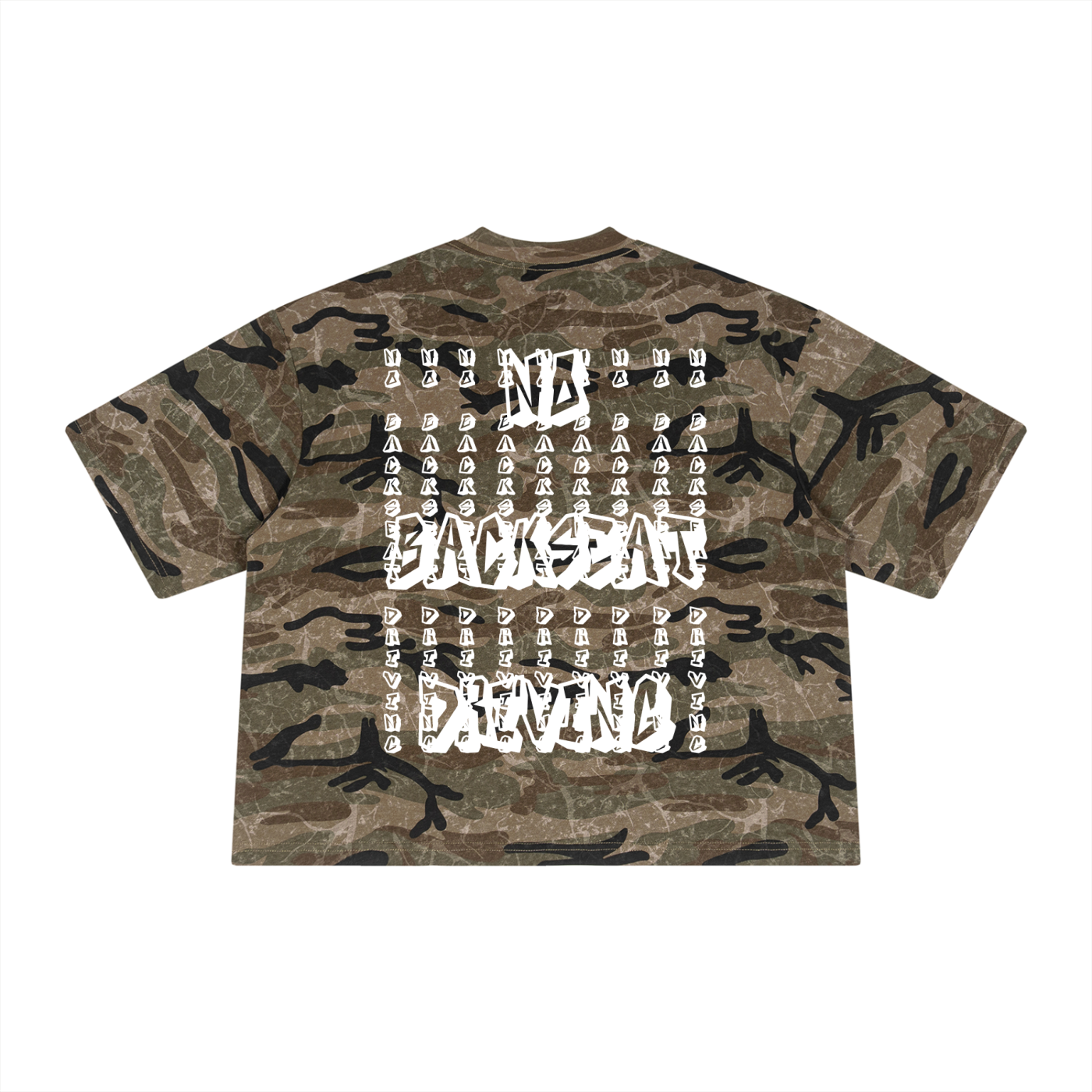 Unisex Boxy Camo Print T-Shirt