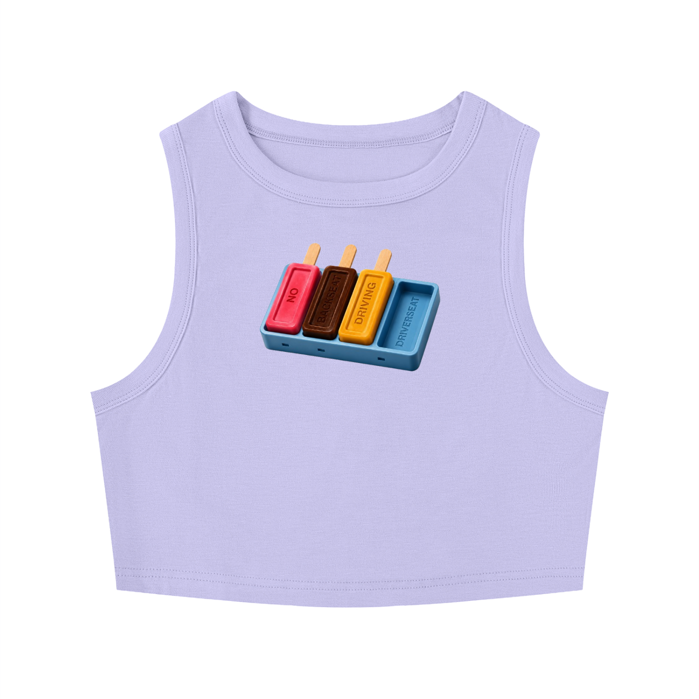 Ice Cream Crewneck Crop Tank Top
