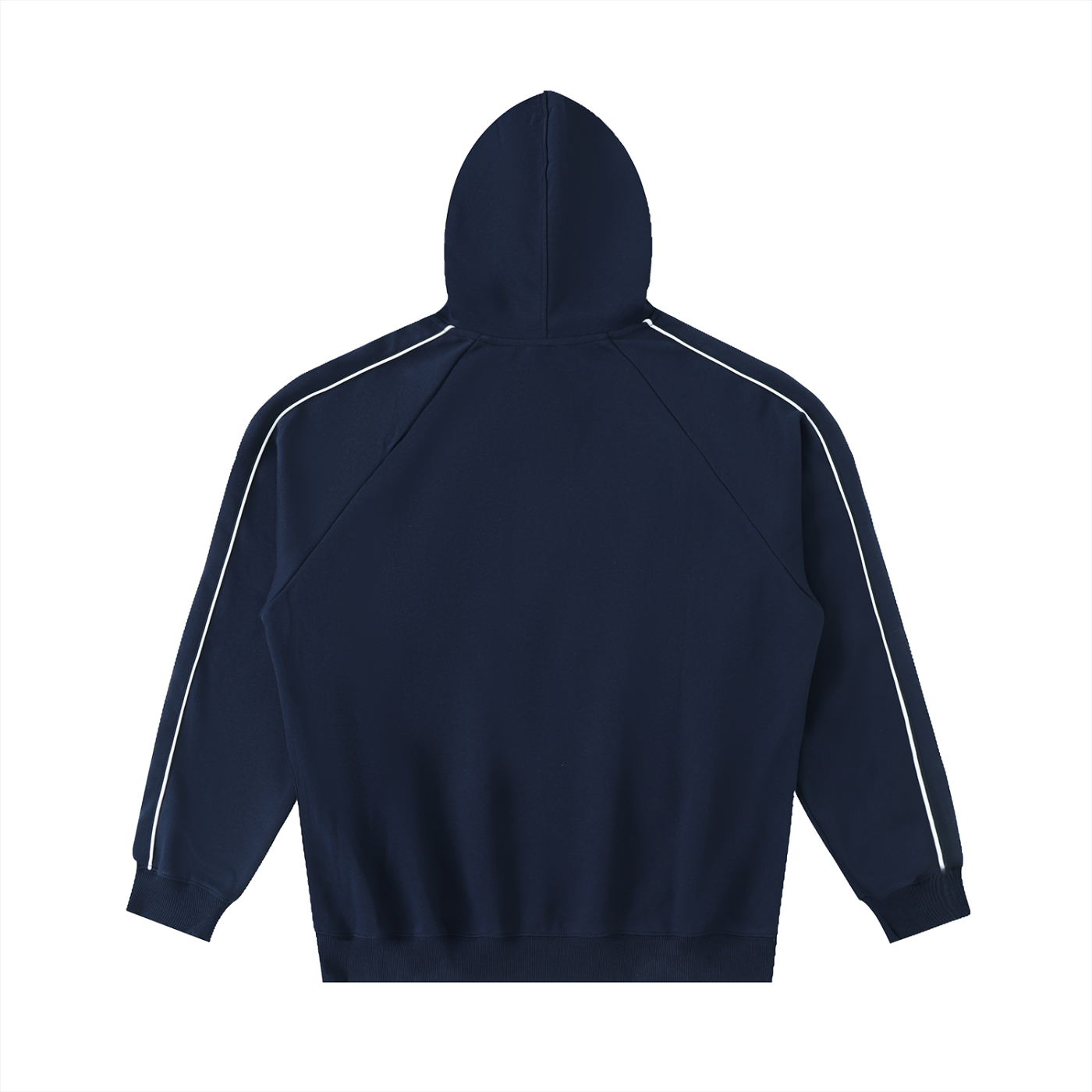 Oval Badge Contrast Piping Hoodie
