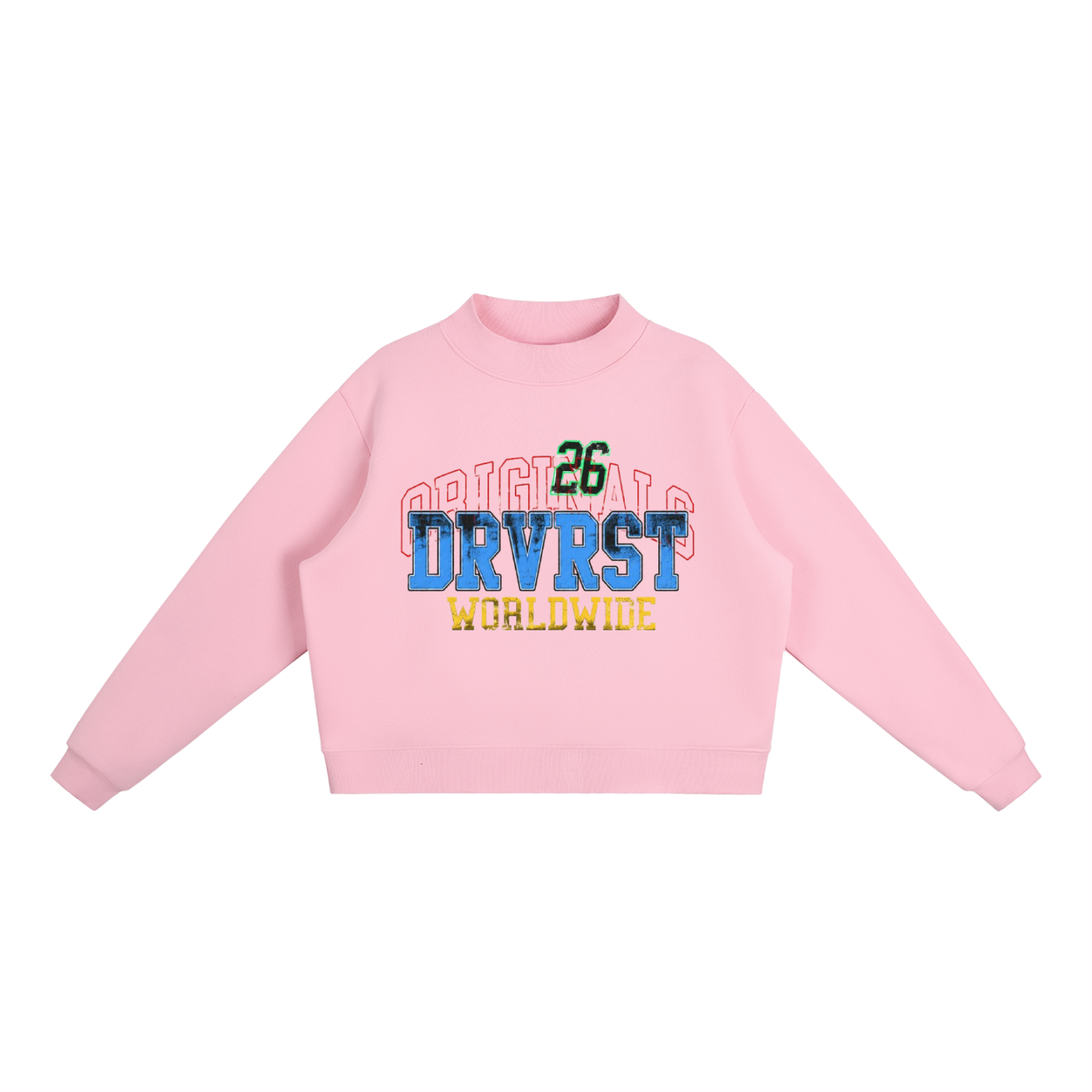 Worldwide Fleece Mock-Neck Sweatshirt