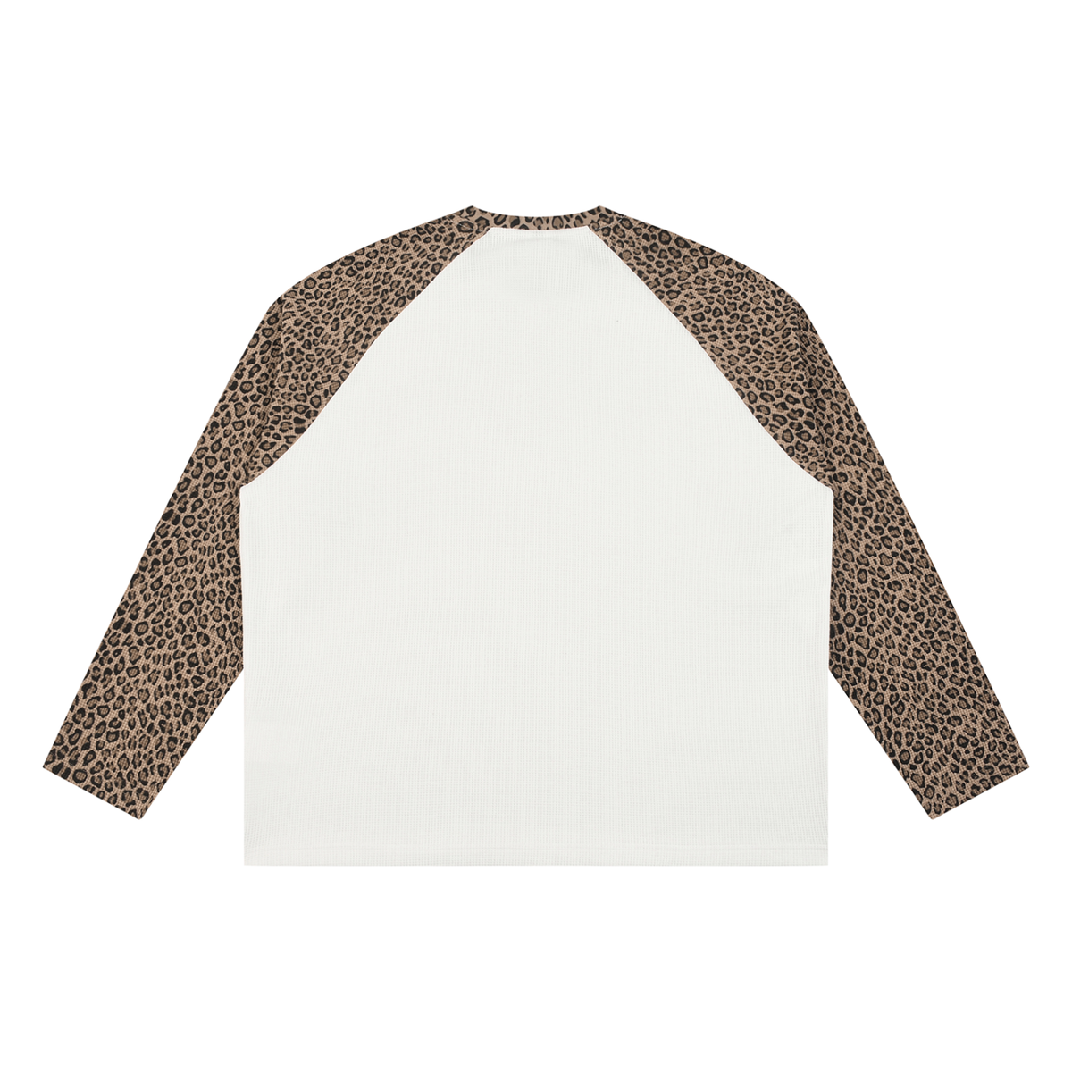 Unisex Leopard Panel Waffle T-Shirt
