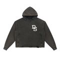 Stitch Vintage Washed Frayed-Hem Hoodie