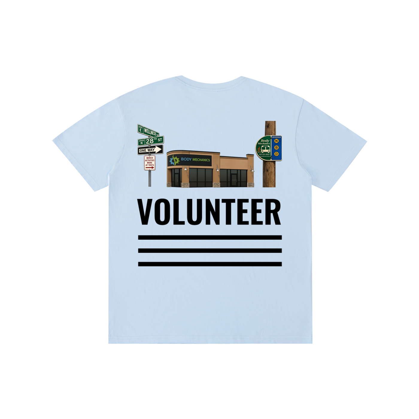 Body Mechanics STREET volunteer Pure Cotton Unisex T-Shirt 5.8oz