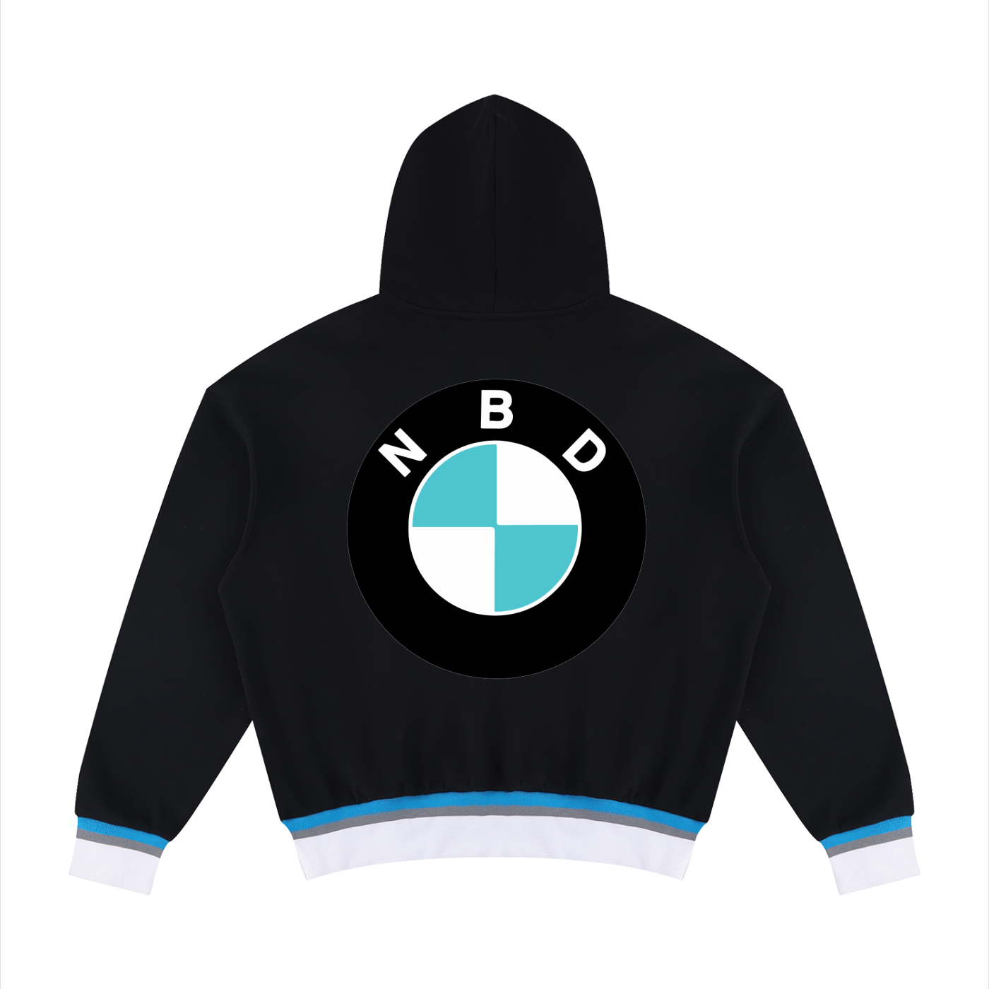 Unisex Oversized Color Block Boxy Hoodie