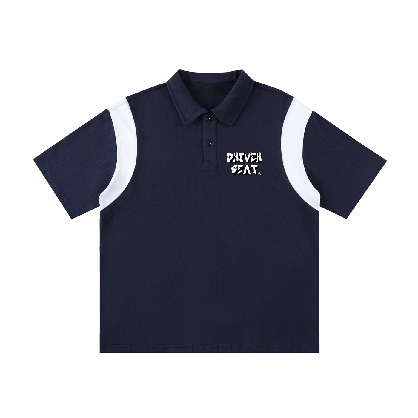 Logo Contrast Panel Polo Shirt