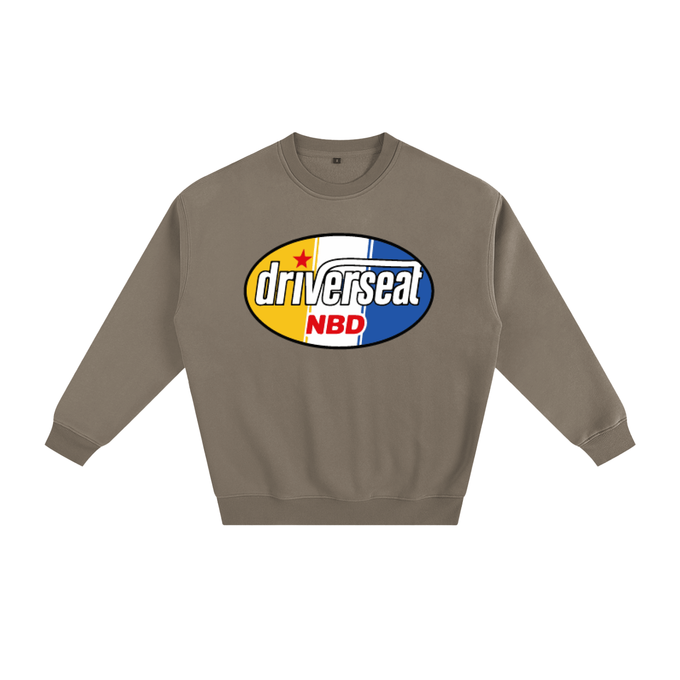 Oval Badge Fleeced Sweatshirt