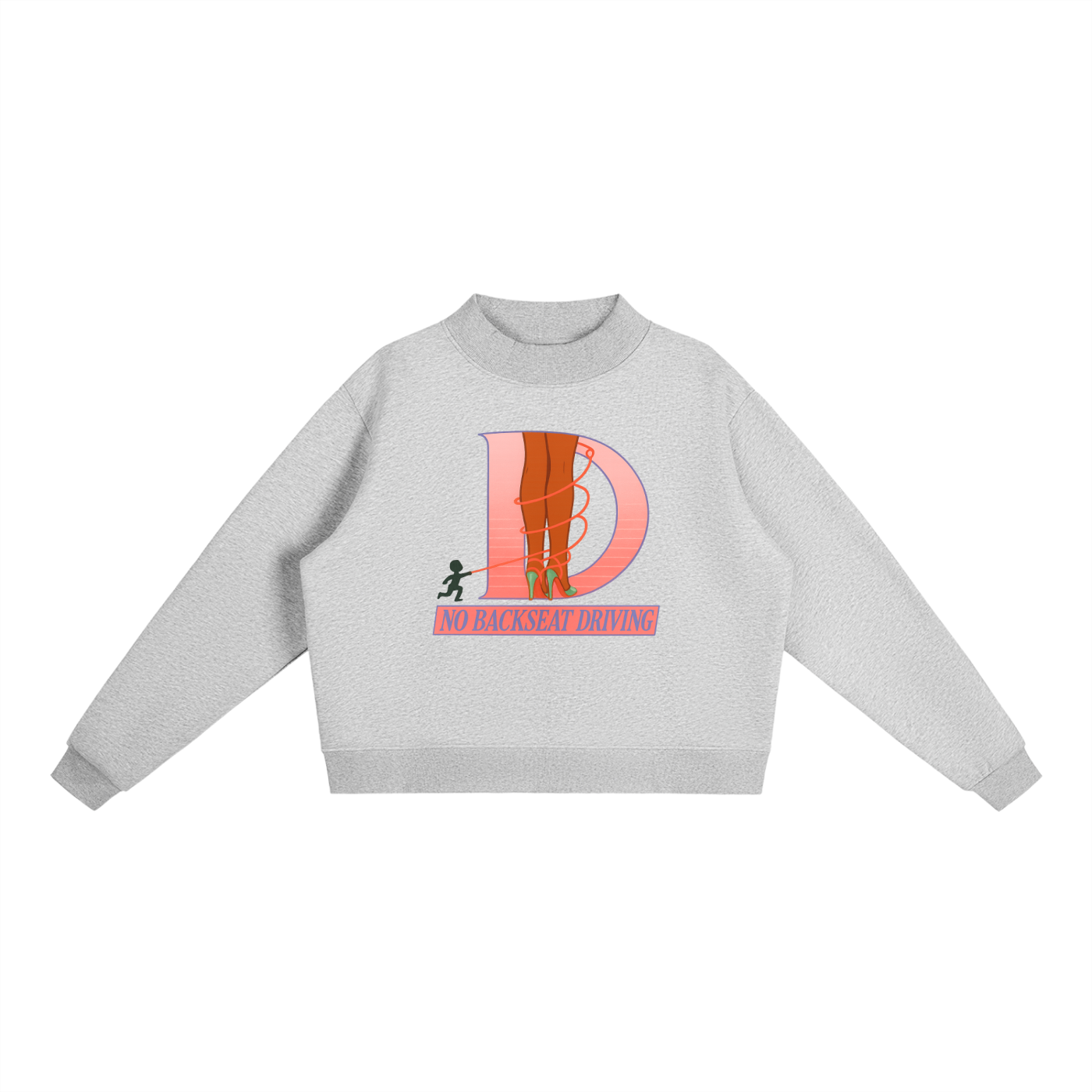 Tied Fleece Mock-Neck Sweatshirt