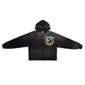Who's World Hand-Frayed Washed Zip Hoodie