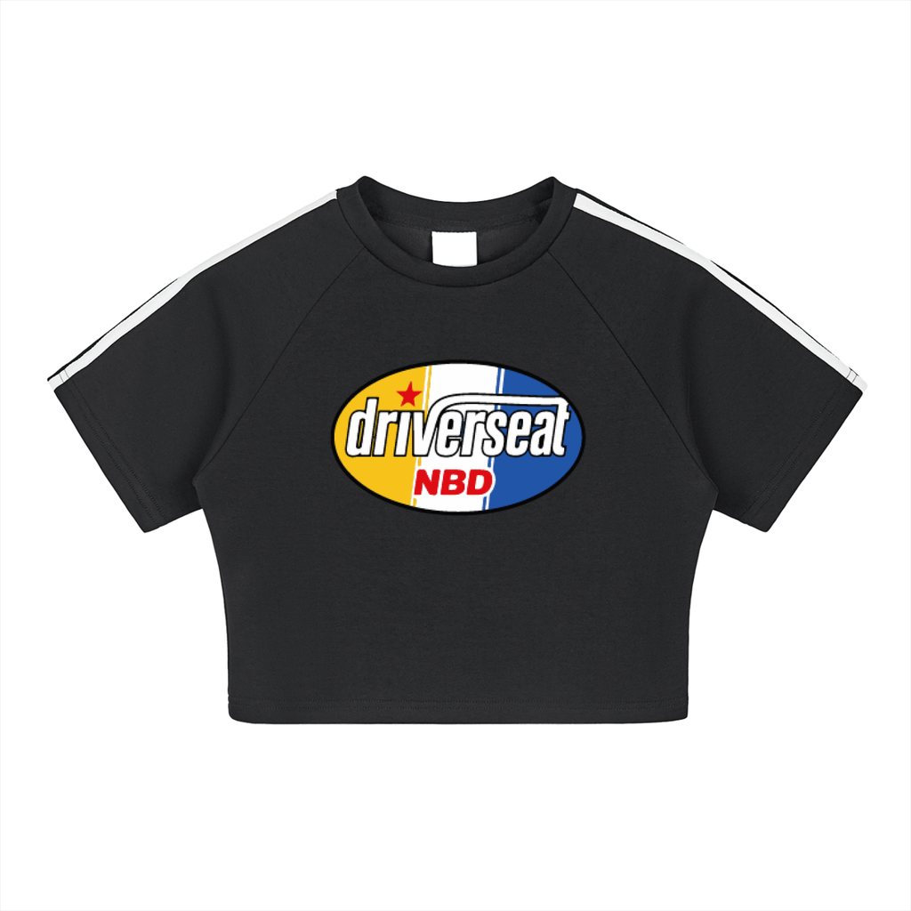 Oval Badge Taped Cooling Performance Crop Top